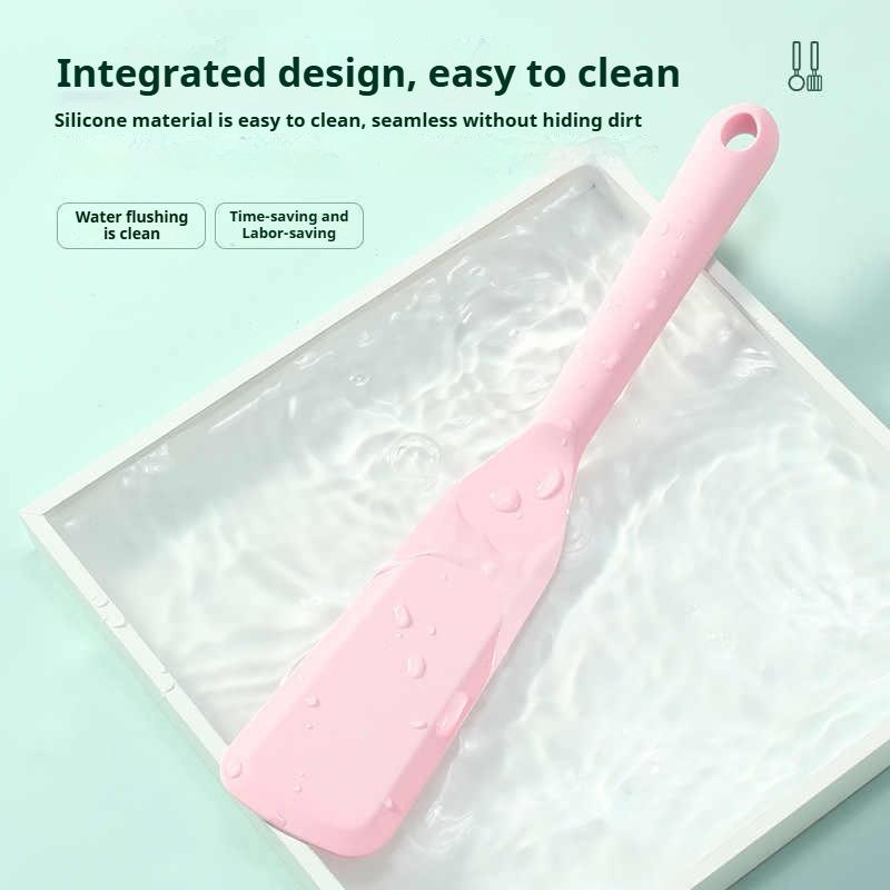 Silicone Egg Frying Spatula Slanted Edge Colorful&Heat Resistant Pot Protecting&Hanging Hole Kitchen Tool for Pancakes/Steaks