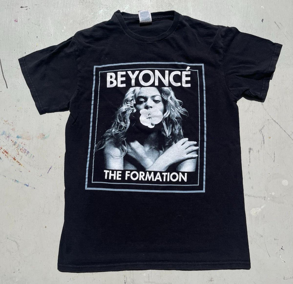 

Women s Beyonce T-Shirt Black Formation Tour S R&B Singer Jay Z Y2K Queen B TX 2XL