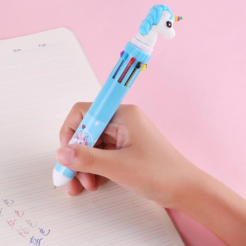 4Pcs 10 Color Cartoon Pen Kids Gifts Birthday Party Children S Prizes Christmas Wedding Gifts Carnival Party Gift Ballpoint Pen разноцветный