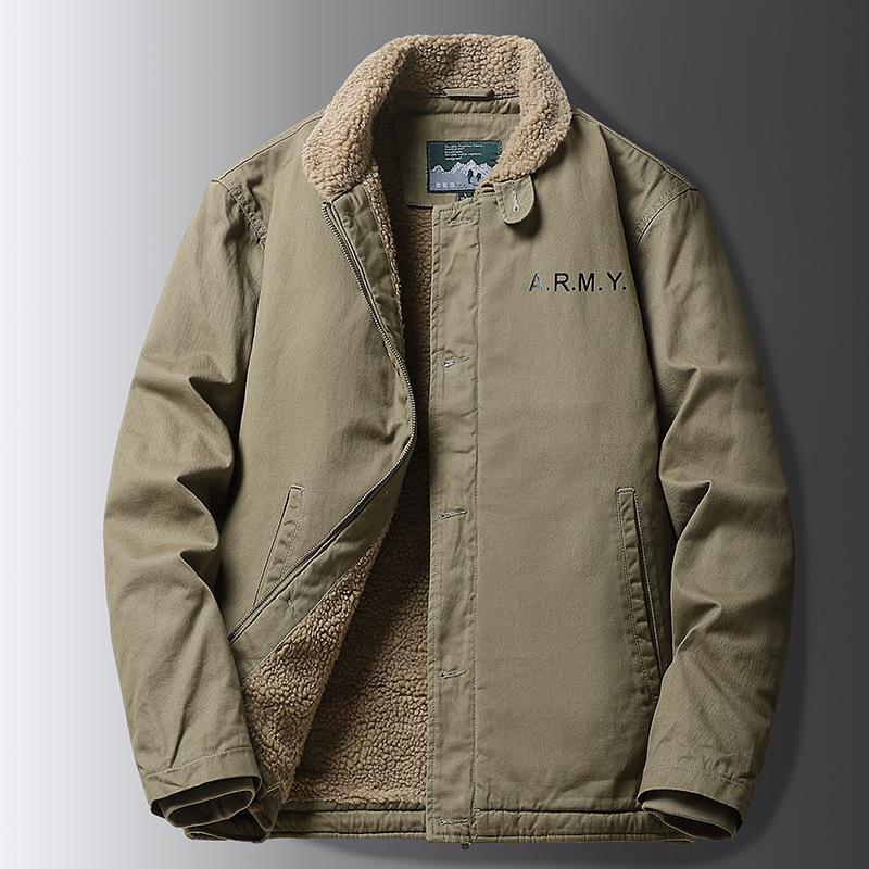 Зимняя мужская флисовая куртка Plus Куртка для мужчин Теплое пальто с хлопковой — фото 4