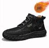 Casual Handmade Leather Ankle High Boots for Winter/Fall