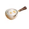 Compact Travel Tea Set with Automatic Rotating Teapot and Side Handle Kung Fu Cups