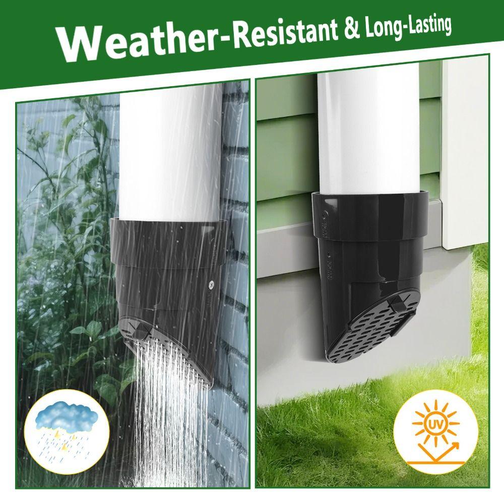 Heavy Duty Round Drain Pipe Cover Anti-Clog Adjustable Fit Rainwater Filter Net Easy To Install Insect Prevention