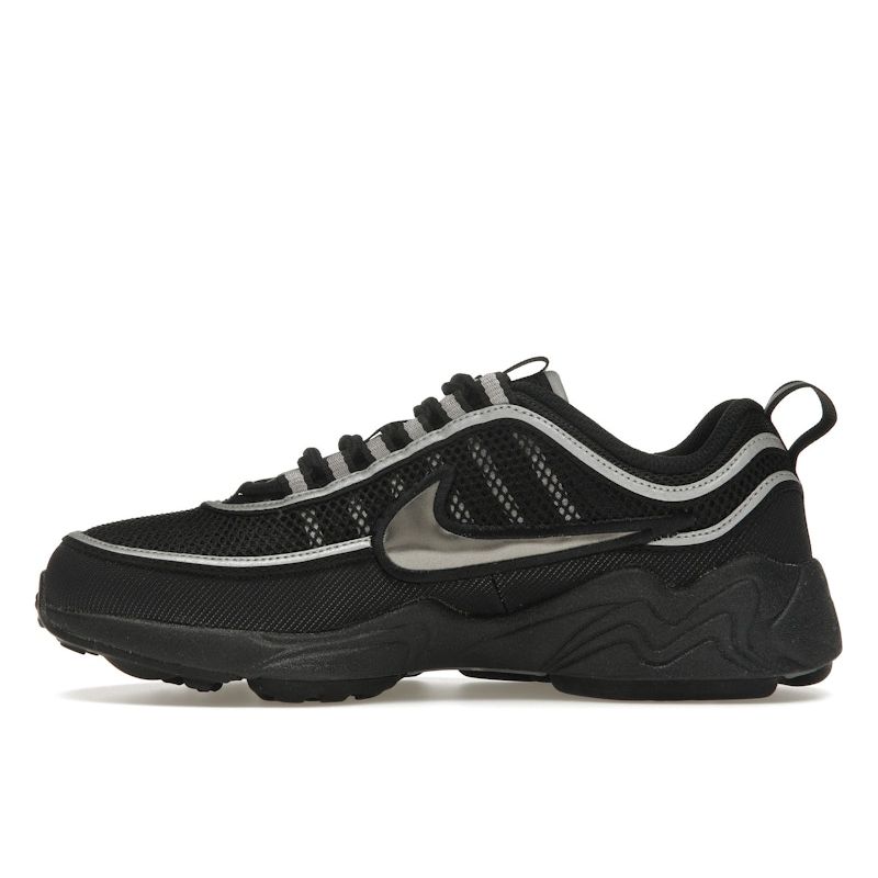 Nike Air Zoom Spiridon SP Black Sport Red Unisex Sneakers Metallic-Silver HF9117-002