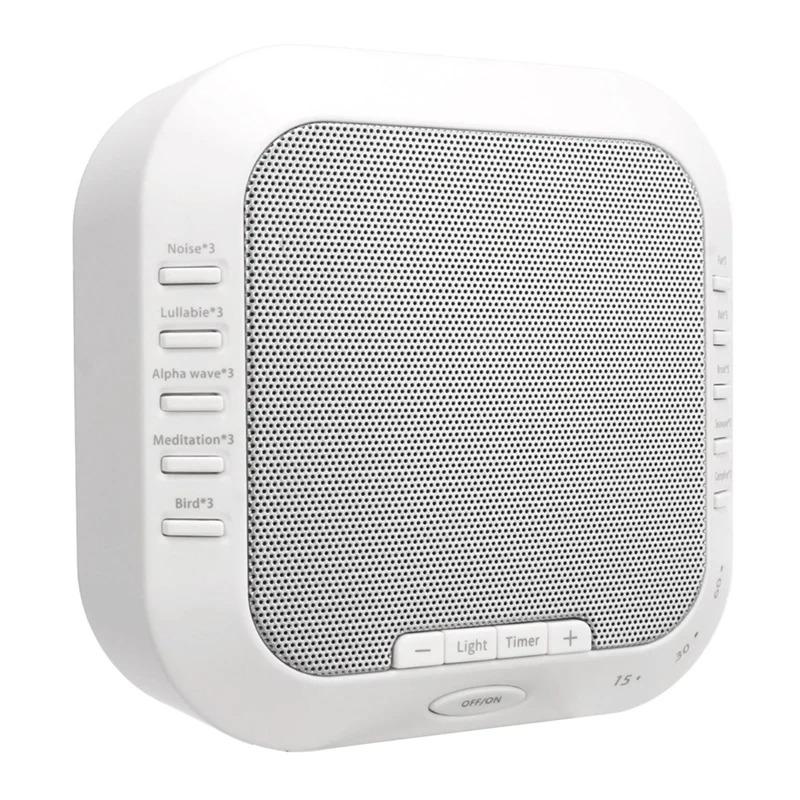 White Noise Sound Machine 28 Solfeggio Frequencies Rechargeable Portable Baby Sleep Machine Soothing Sounds Sleep Therapy Sound