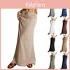 Summer Drawstring Skirt Maxi Womens Low Waist A Line Casual Skirts High Elastic Waisted Bodycon Long Maxi Skirts