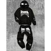The Spring and Autumn New Men's Hoodie Set Is a Casual and Fashionable Streetwear Collection with Letter Prints