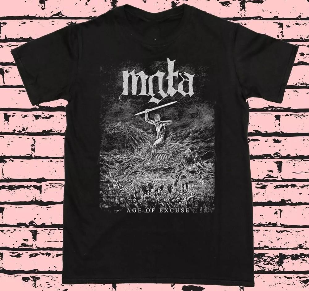 

Mgla Age Of Excuse Unisex Black T Shirt Full Size S-5XL Unisex T-Shirt S