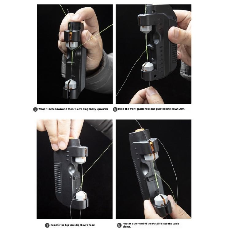 Line Knot Tying Machine for Fishing Winder Tying Tool Quick Tying Tool Fishing Line Knotting Machine Fishing Hook Tiers