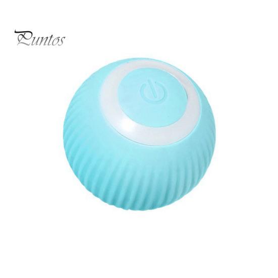 

1 комплект, интерактивная игрушка для кошек, вращающаяся на 360 градусов, игрушечный мяч для кошек, зарядка через USB, гравитационный умный катящийся шар, товары для домашних животных синий