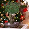 6pcs Simulated Plant Pine Needles, Pine Cones, Single Christmas Ornament Decoration, Christmas Pine Needles, Pine Branches