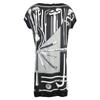 Hermes [/Domestic Regular] Cannes Et Cannes Twill Elene Knit Dress 38 Black WhiteUsed