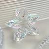Colorful Hollowed-out Star Shark Clip Sweet Semi-tied Hair Clip  Cute Five-pointed Star-shaped Ponytail Clip  Fashionable Hair Clip