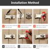 Buckle Burglarproof Cupboard Zinc Alloy Drawer Cabinet Door Lock Keyed Hasp Lock