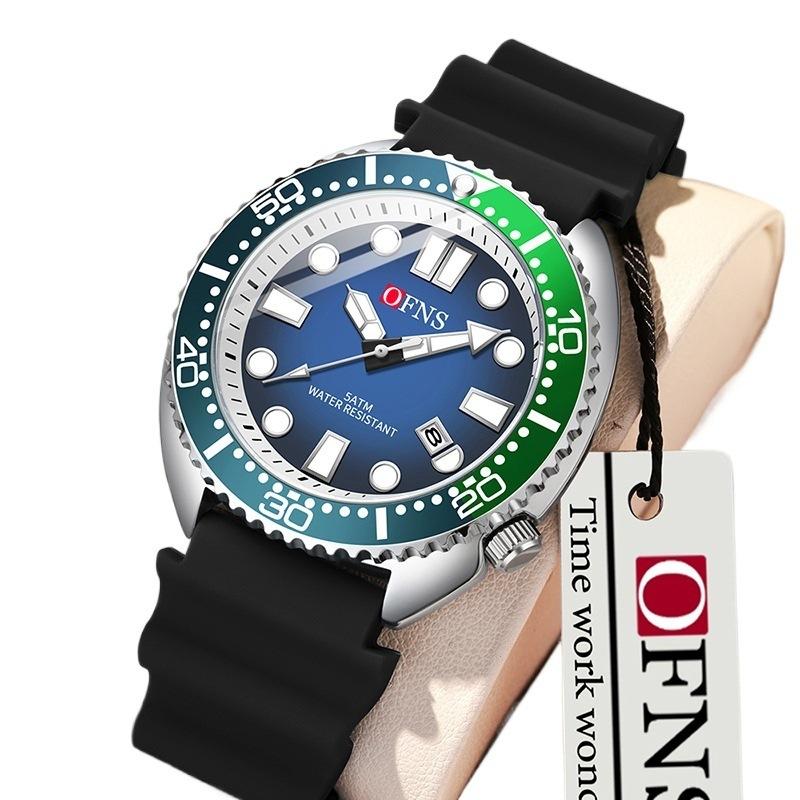 Men's Watches Trend Fashion Quartz Watch for Man Waterproof Silicone Strap Luminous Date Wristwatch Relogio Masculino