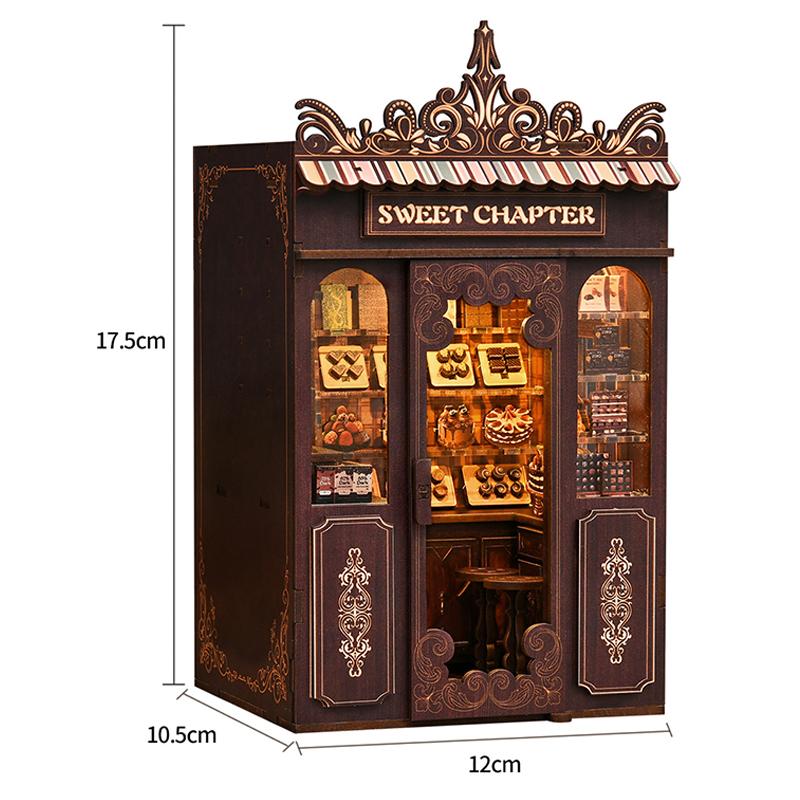 Wooden Miniatures Figurines Dollhouse 3D Puzzle Doll House Kit Assembly Model Building Room With Furniture For Christmas Gifts