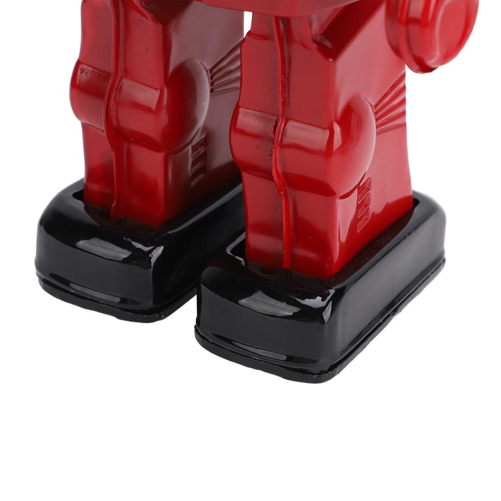 Electric Robot Toys Multipurpose Simulation Innovative 360 Degree Rotation Electric Walking Robot Tin Toy for Kids Presents Collection Red