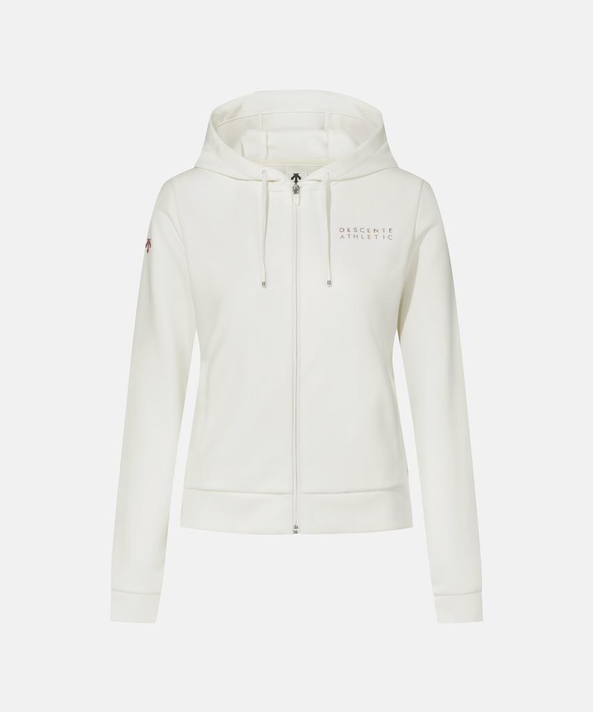 Descente Women'S Soft Training Hooded Zip-Up Jacket Cream Sr122Pft12