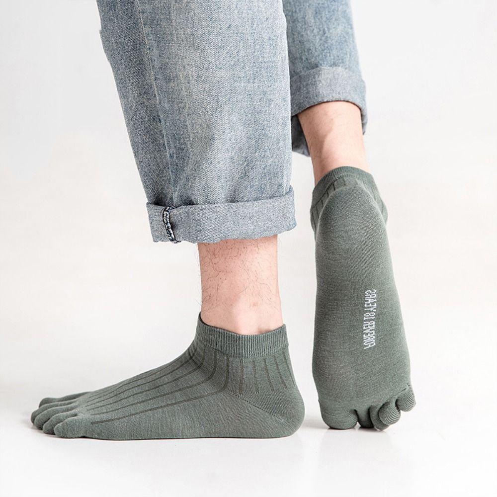 With Separate Fingers Five Finger Socks Thin Cotton Toe Socks Low Cut Ankle Sports Socks  Summer