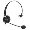 H600‑2.5 Telefonheadset 2,5 mm Enkelt Öra Kundtjänsthörlurar med Brusreducerande Mikrofon 2,5 mm Telefonheadset