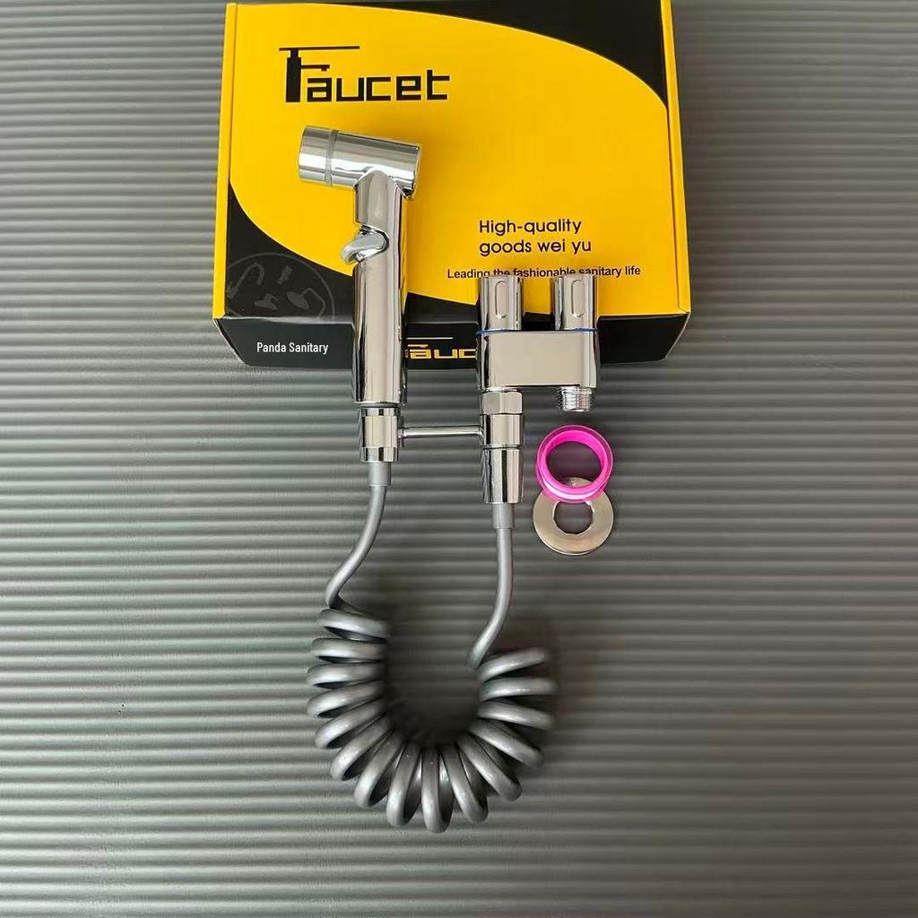 Toilet Bidet Spray Gun with Dual Function High-Pressure Valve
