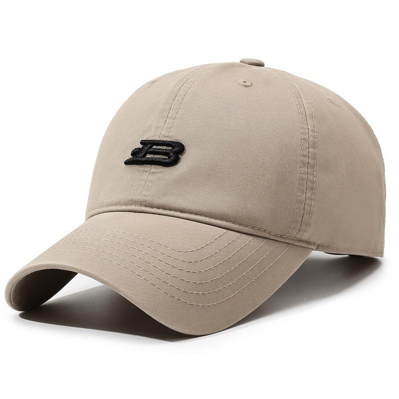 Unisex Baseballkappe mit B-Buchstaben-Stickerei Frühling Herbst Outdoor Verstellbar Lässige Kappe Sonnenschutz Sportkappe