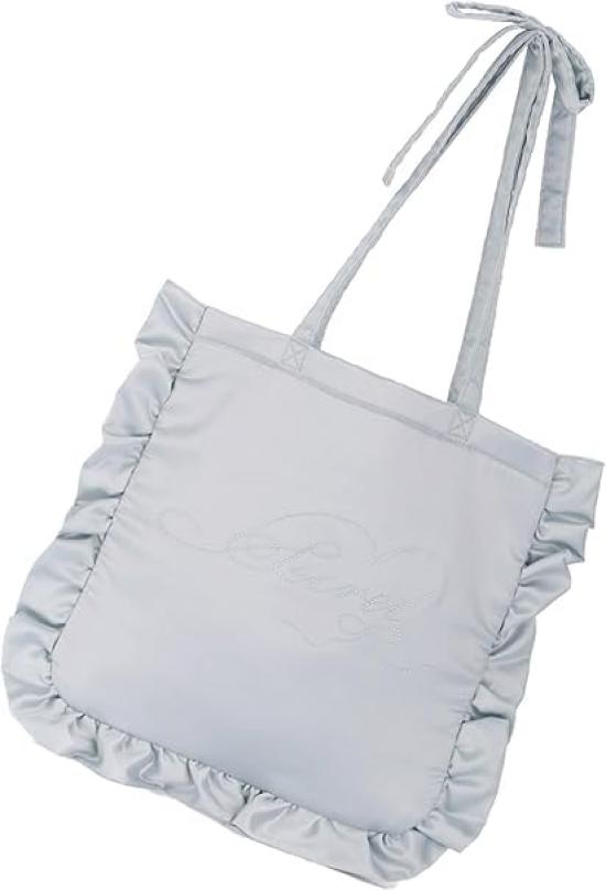 

[Rainbow Nexus] Soft, ruffled, and cute for adults. Sturdy fabric, fits A4 size documents. Convenient for commuting to work or school Lightweight and