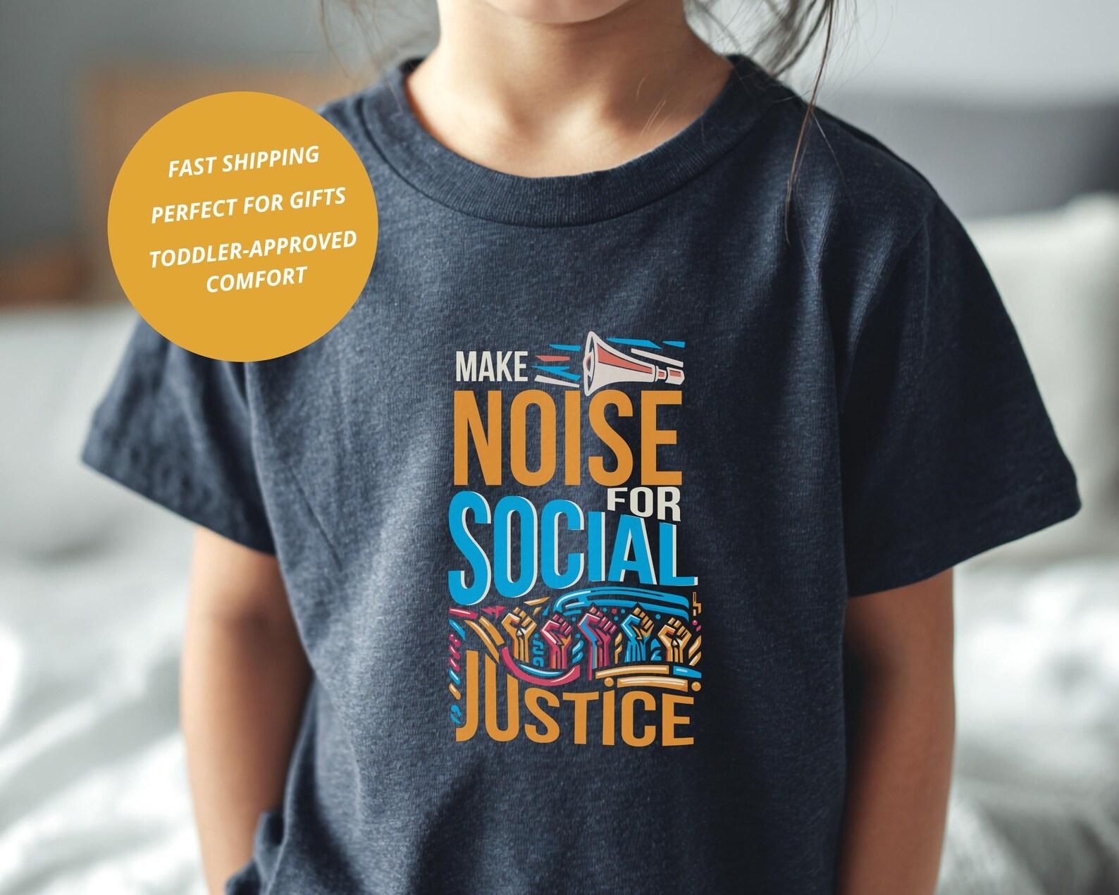 Social Justice Shirt: Activist Kids Tee, Inclusion Shirt, Toddler Activism, 100% airlume combed and ring-spun cotton, Size 2T-5T 160