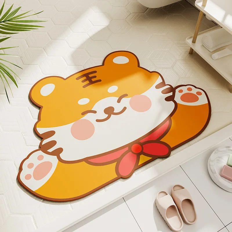 Diatom Mud Mat Super Absorbent Anti Slip Quick Dry Bathroom Floor Mat Home Decor
