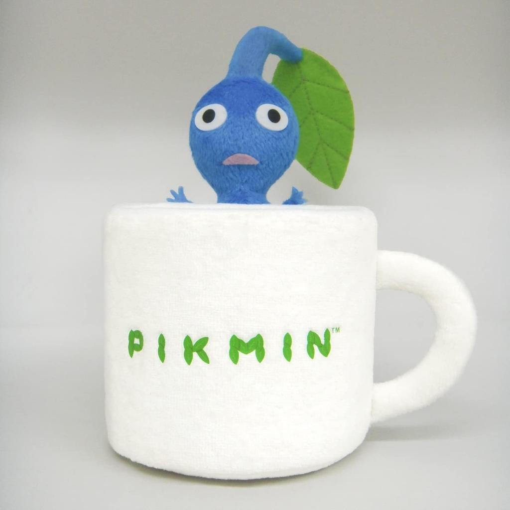 Pikmin Plush Toys: Red Pikmin Trinket Box (Grass) + Blue Pikmin Trinket Box (Mug) + Yellow Pikmin Trinket Box (Wood) X 3-piece Set