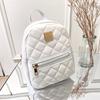 Embroidered backpack mini school bag girls schoolbag rhombus small backpack