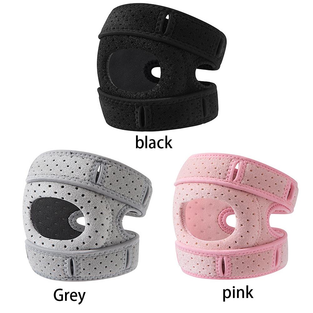 Open Patella Support Adjustable Patella Knee Support Strap for Injuries Running Sports and Workouts