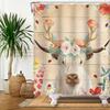 Cute Animal Theme Waterproof Shower Curtain Adorable Animals Bathroom Decor with Hooks For Bathtub Bathroom Screens Home Decor