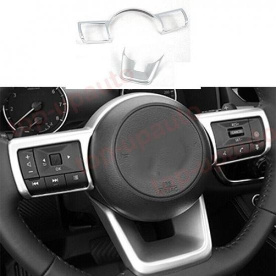 For Nissan Rogue - ABS Silver Steering Wheel Moulding Trim Frame Cover