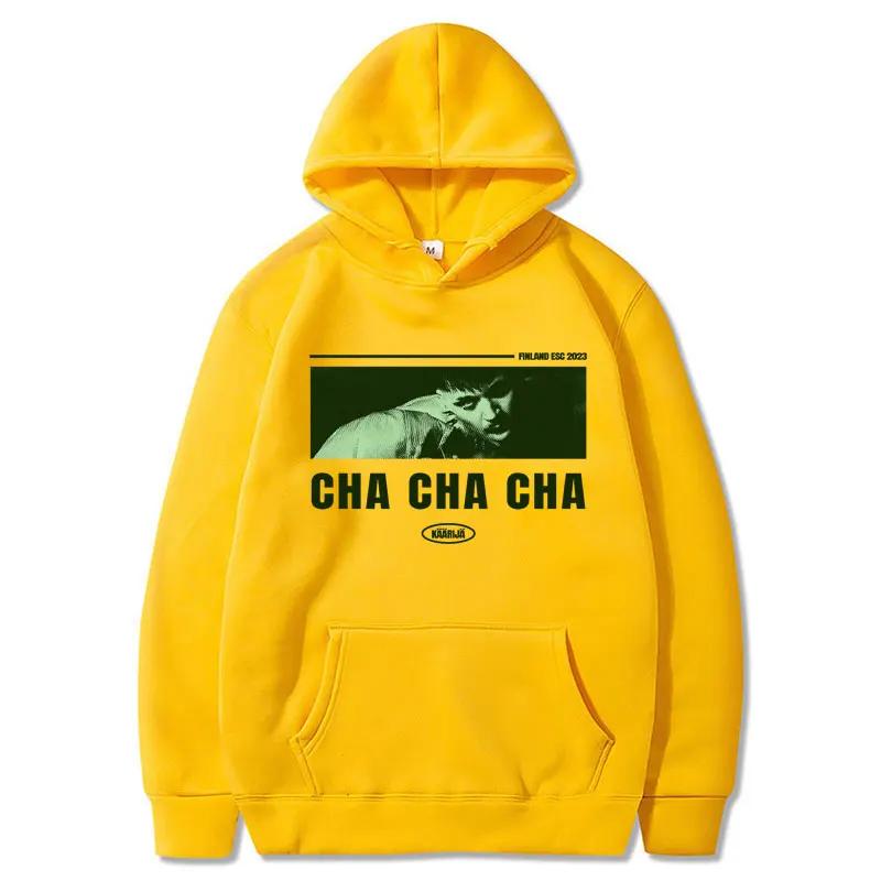 Finlande Singer Käärijä Cha Graphic Hoodie Men Women Vintage Hip Hop Style Sweatshirt Casual Winter Oversized Clothes Streetwear