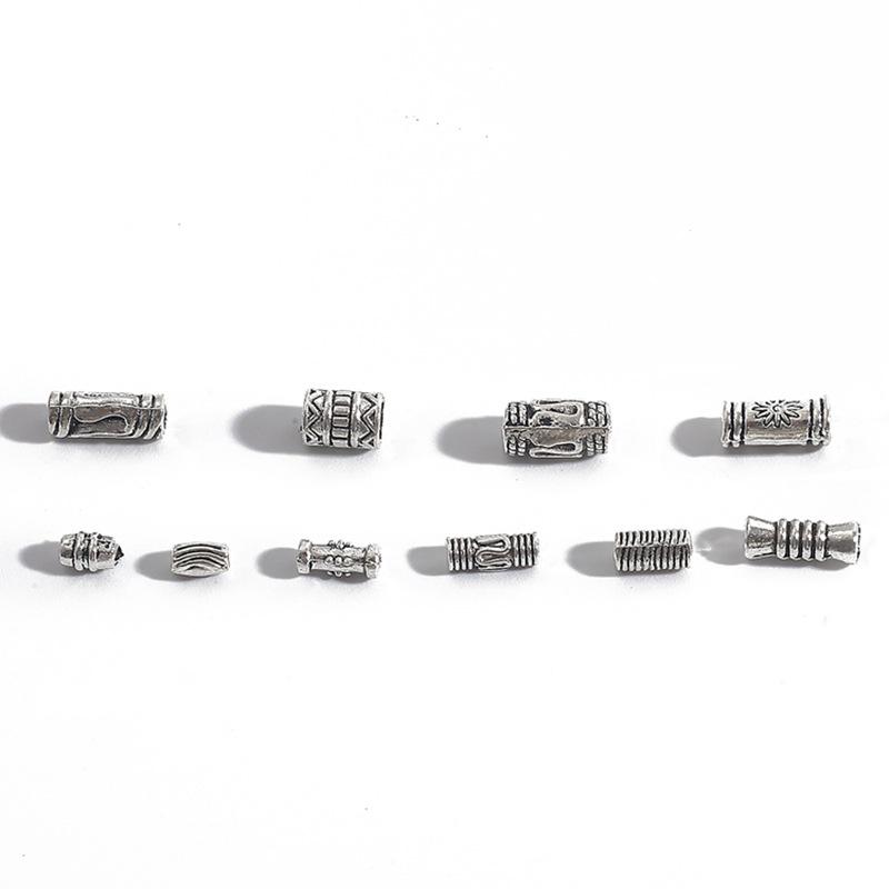 DIY Alloy Cylinder Spacer Beads & Caps for Bracelets & Necklaces