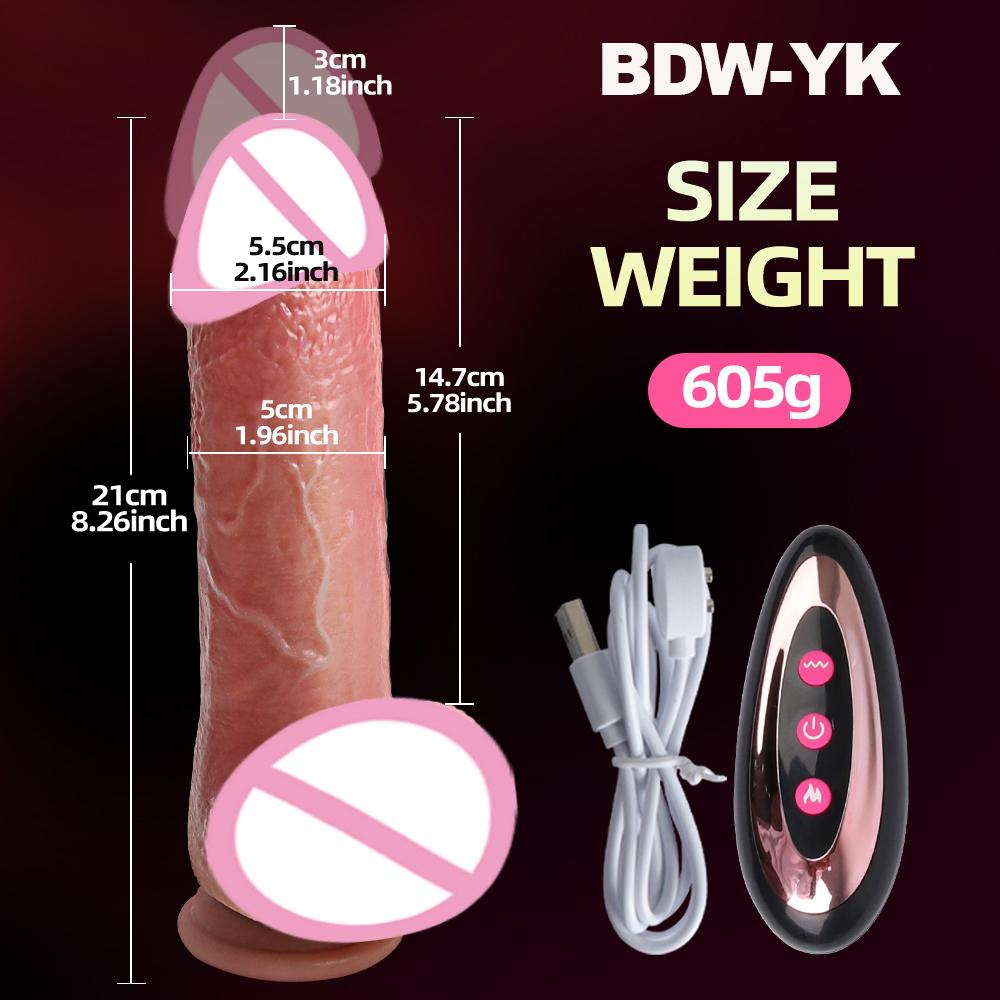 Adult Sex Toys Thrusting Vibrating Dildo Remote Control Realistic Suction Cup Dildo for G Spot Clitoral Anal Dildo Stimulation