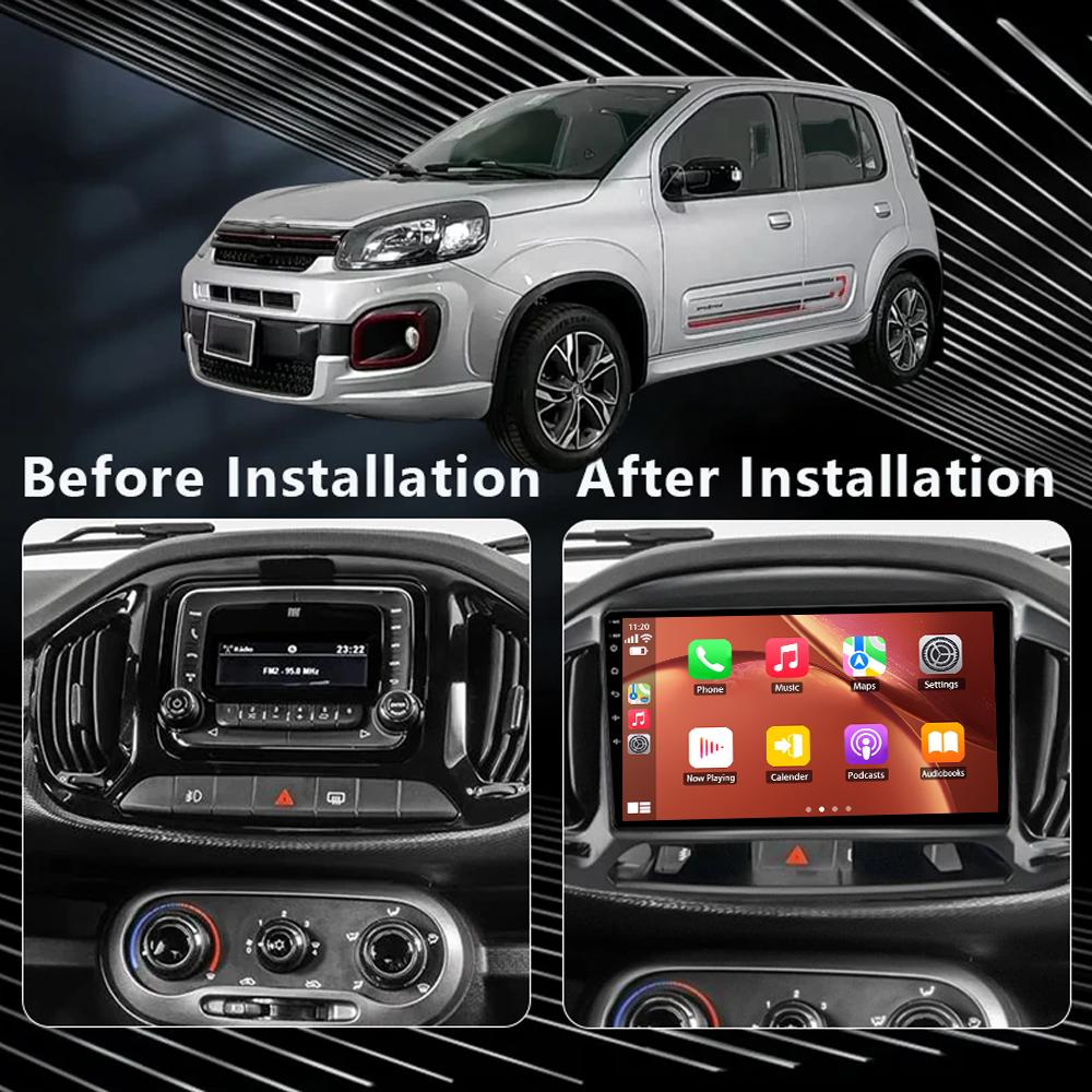 Android 2K Car Radio For FIAT UNO 2015-2020 LHD Video Multimedia Bluetooth Player Navigation GPS 4G Carplay Stereo
