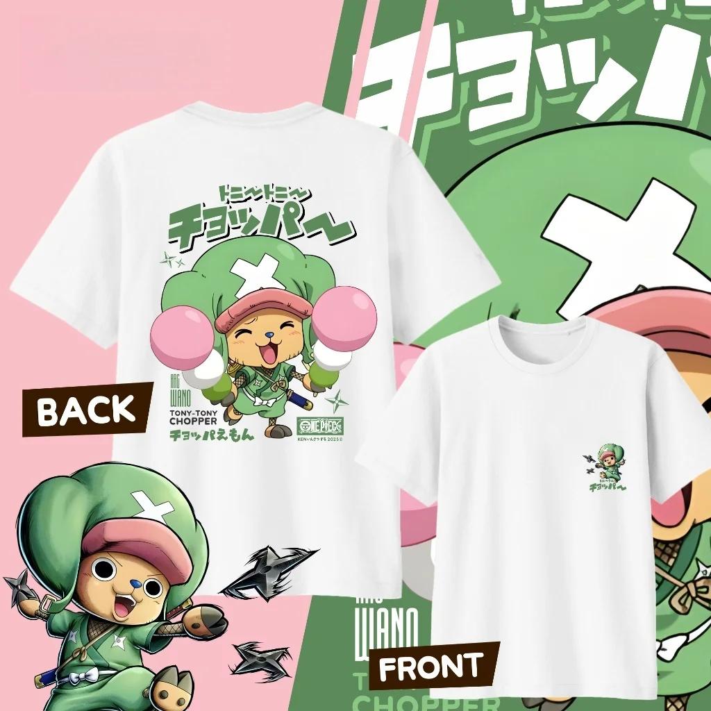 

2026 Fashion ONE PIECE Anime Tony Tony Chopper Y2k Graphic Summer TShirt Men Women High Quality Japanese Cartoon Soft Clothes... S разноцветный