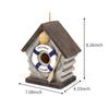 Hanging Bird House Decorative Cute Cage for Bird Outdoor Resin Bird House Hanging Nest Ornament