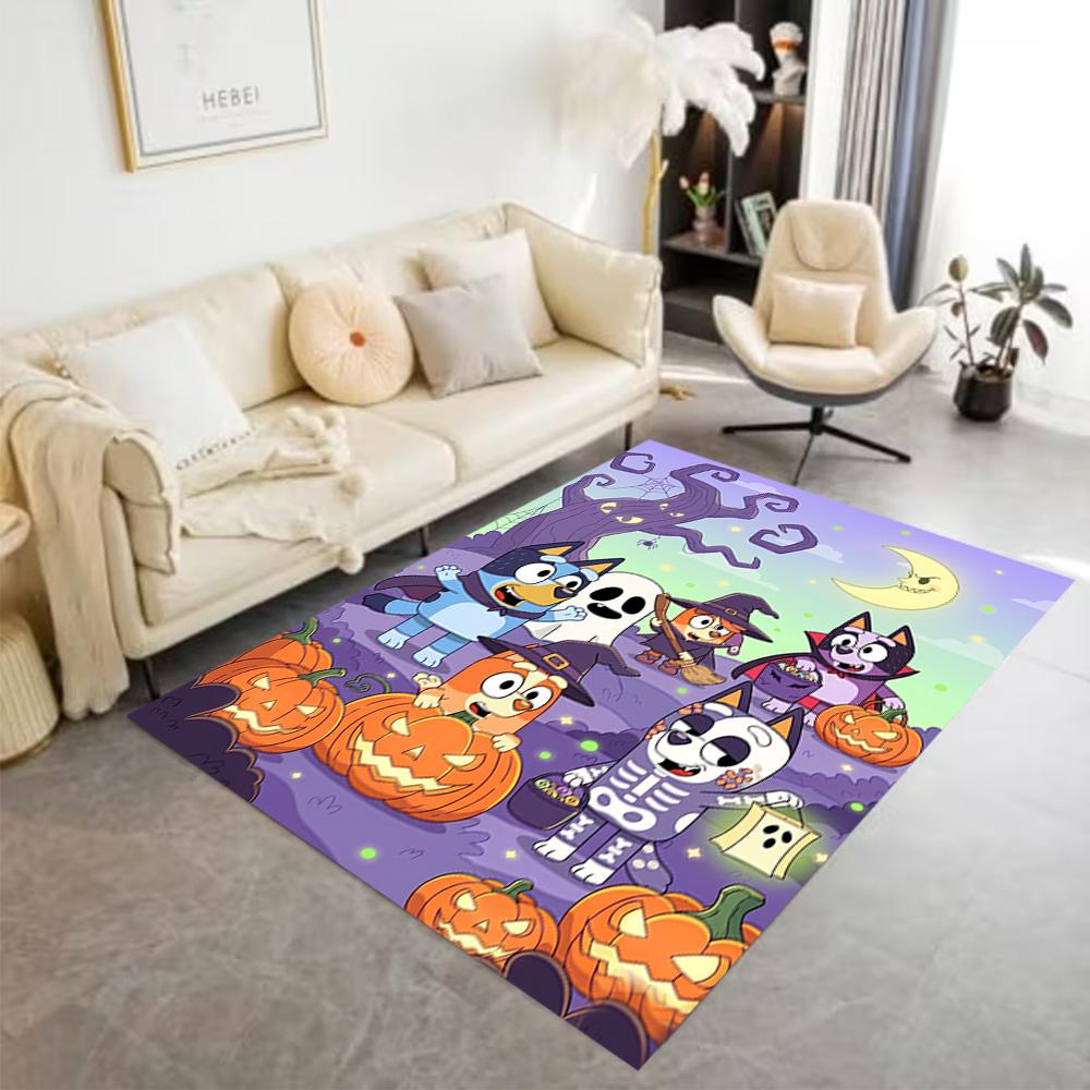 Halloween Night Adventure Area Rug Design for Dormitory Kitchen Study room Outdoor Anti-slip Rug Anime Office Decor