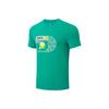 Li Ning Elite Series Table Tennis Print Round Neck Short Sleeve T-Shirt Unisex Tops Green ATST027-4