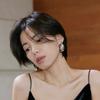 BF CLUB Silver Color Shinning Earrings For Women Sexy Girl Fashion Gold Waterdrop Trendy Jewelry Gift Party Wedding Pendientes