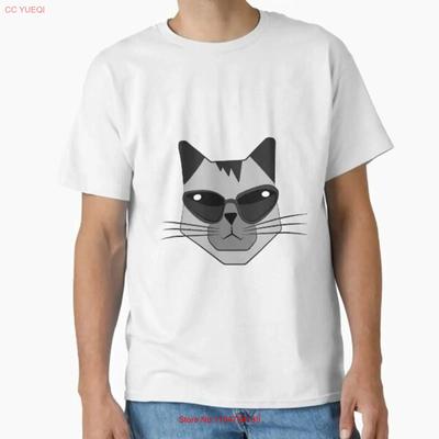 Katze mit Sonnenbrille Klassisches T-Shirt Hergestellt in US AUS Größe S 2XL vintage Gewaschen Mann Unisex Designer-Kleidung Lässig