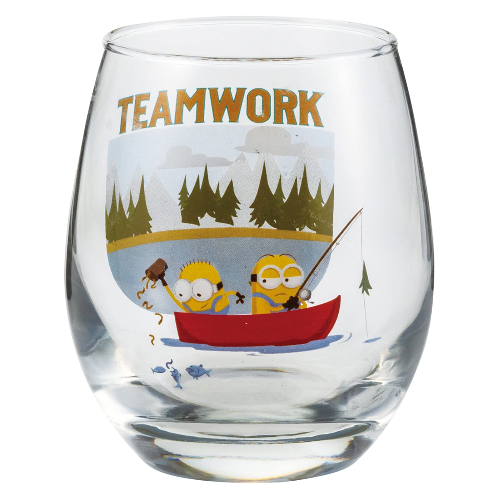 

Minions 3D Glass Tumbler, Approx. 330ml, Fishing, Minions Merchandise, Movie Tableware, Gift, SAN3572-2