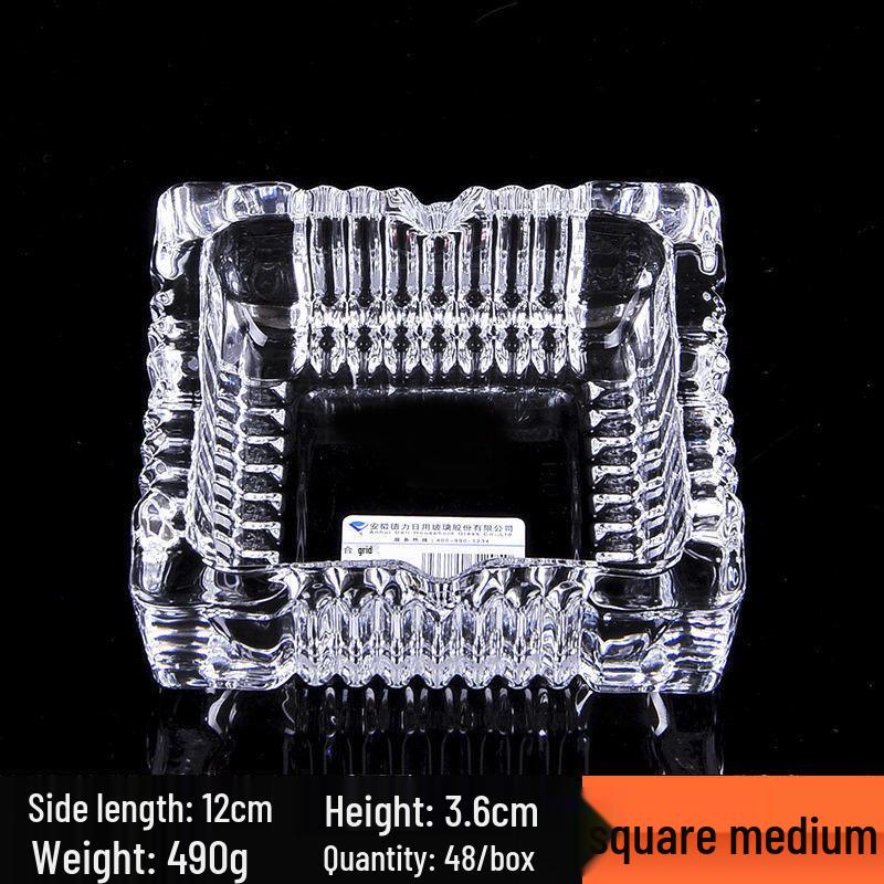 Crystal Glass Ashtray: Trendy, Dustproof & Stylish for Living Rooms