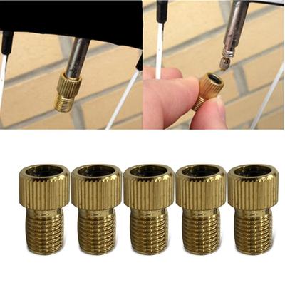 (Projector)Copper Bicycle Bike Pump   Conversion Nozzles   Adapter Tool 5PC