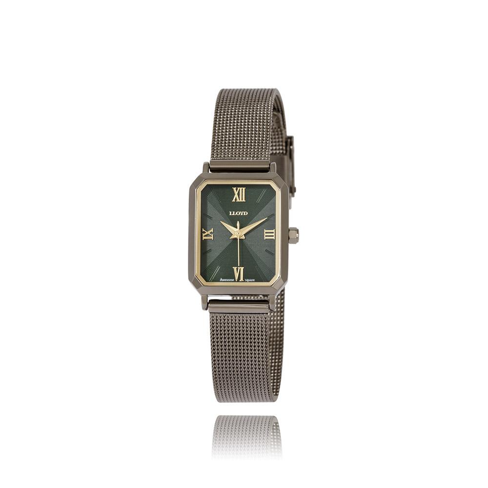

Женские сетчатые часы LLOYD Awesome Square New Color Khaki LL2G22915XKK