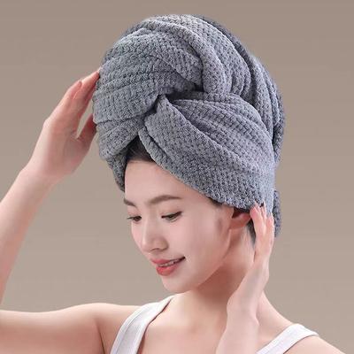 Extra großes Wickeltuch, schnell trocknendes Haartuch, ultra-saugfähig, weiches Haartuch, Wickelturban, einfarbig, wasserabsorbierendes Haartrockentuch