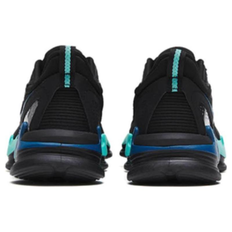 Anta Shock Absorbers With Slip Resistant And Abrasion Resistant Properties Low Top Running Shoes Men's Black Green Sneakers 112315555-1